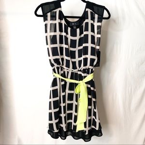 Bcx checkered dress size medium